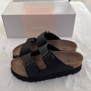 Papillio Black Sandals